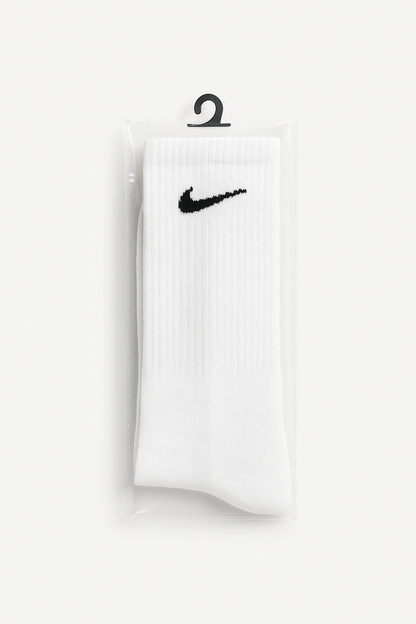 Classic Performance Crew Socks – White Edition