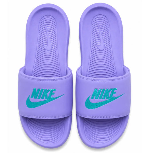 Nike Victori One Lavender Aqua Slides