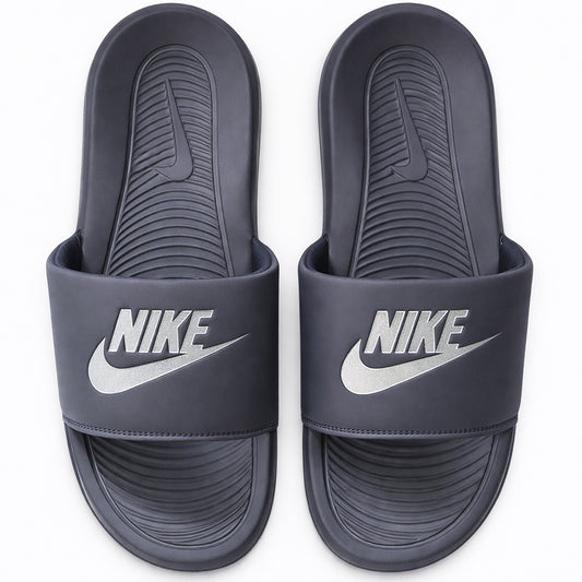 Nike Victori One Royal Violet and Grey logo