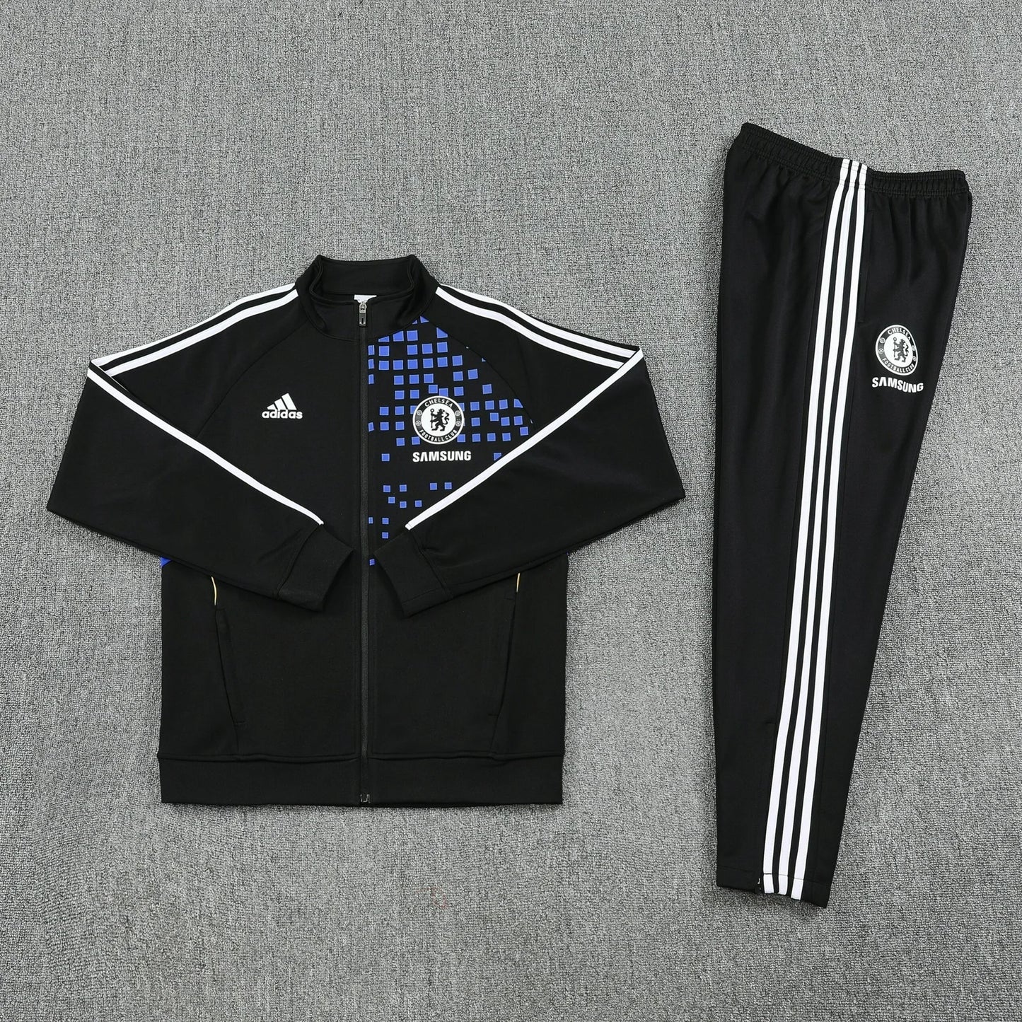 Chelsea 2010 Black Full-zip Tracksuit Set
